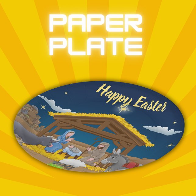 Happy Easter - Nativity | Paper Plate (Creator Uploaded)