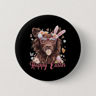 Happy Easter Nova Scotia Duck Tolling Retriever Do 6 Cm Round Badge
