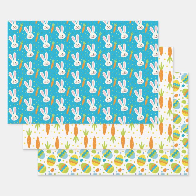 Happy Easter or Spring Occasion Wrapping Paper Sheet (Set)