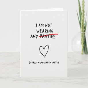 Happy Easter Panties Joke Card