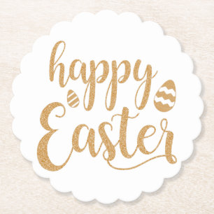 Happy Easter Paper Coaster