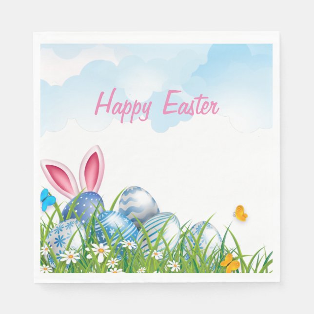 Happy Easter Paper Napkin (Front)
