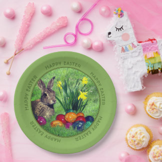 Happy Easter Paper Plate