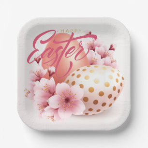 Happy Easter   Paper Plate
