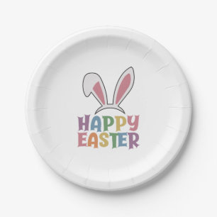 Happy Easter Paper Plate