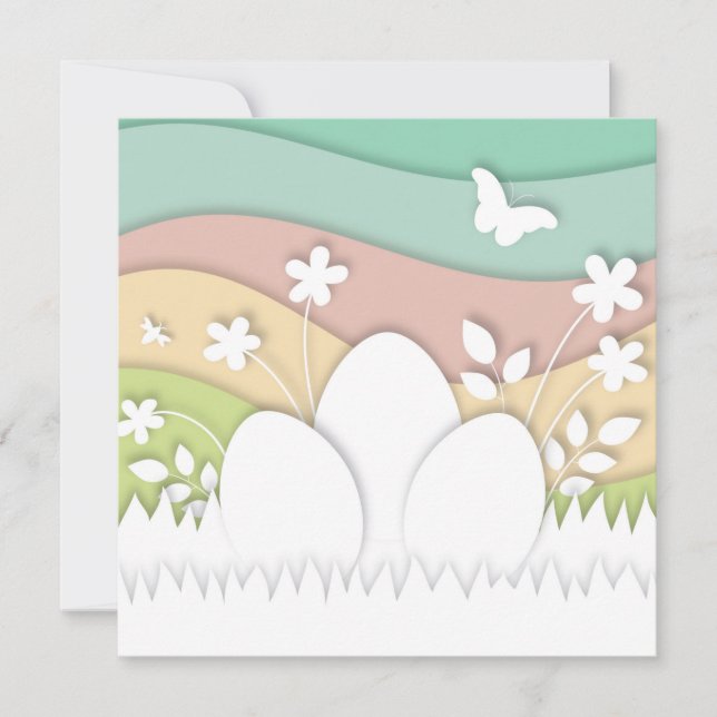 Happy Easter pastel eggs (Front)