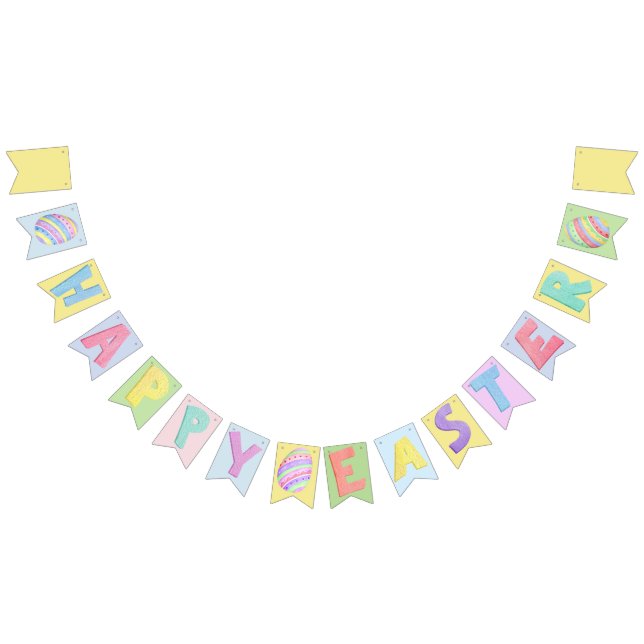 Happy Easter | Pastel Watercolor Banner (All)