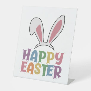 Happy Easter Pedestal Sign