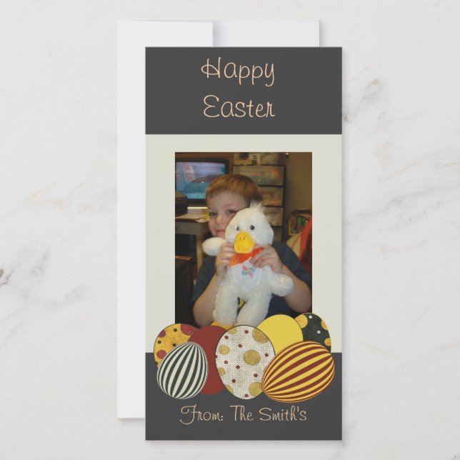 Happy Easter Photo Card (Front)