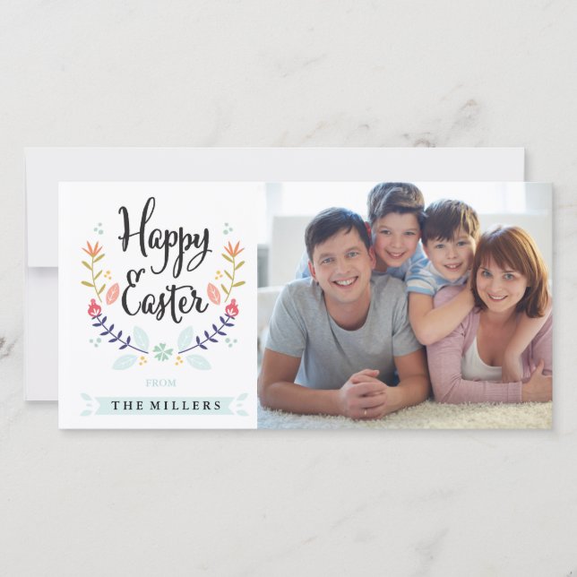 Happy Easter Photo Card (Front)