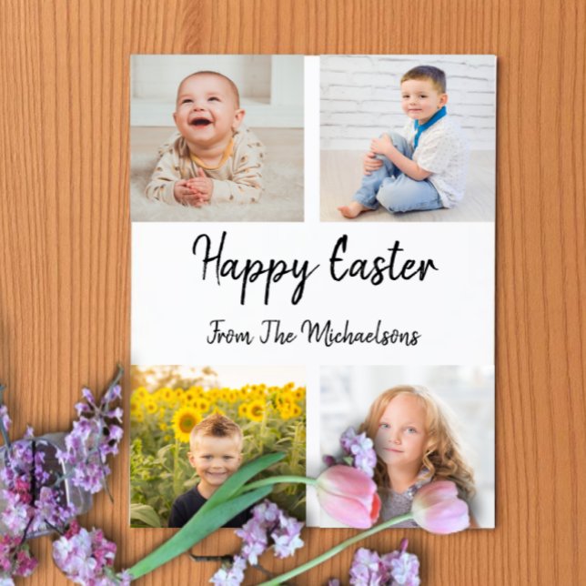 Happy Easter Photo Collage Card (Creator Uploaded)