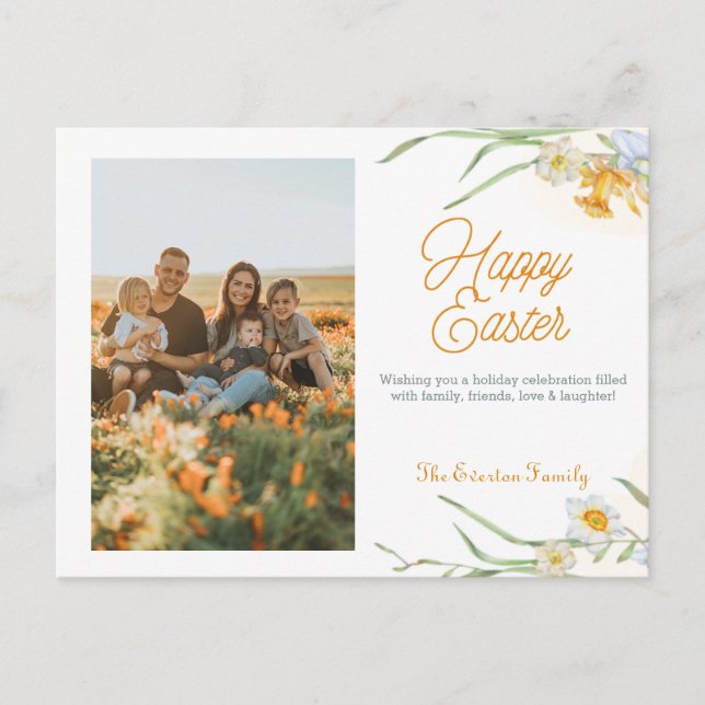 Happy Easter Picture Postcard (Front)