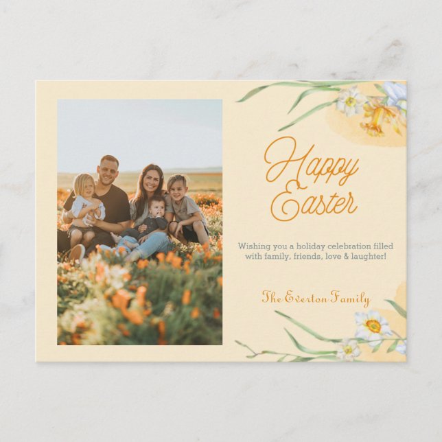 Happy Easter Picture Postcard (Front)