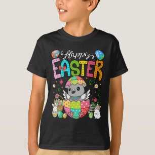 Happy Easter Pigeon Inside Colourful Eggs Easter B T-Shirt