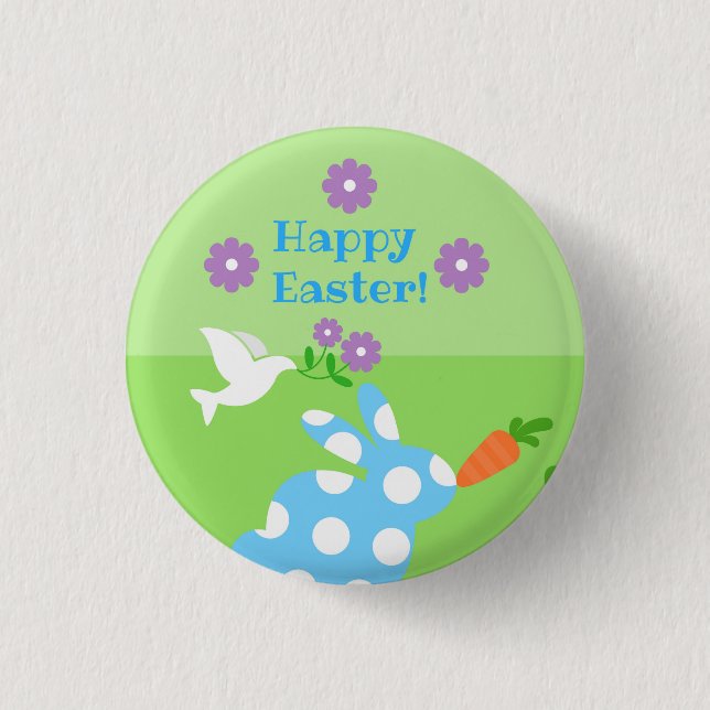 Happy Easter! Pinback Button (Front)