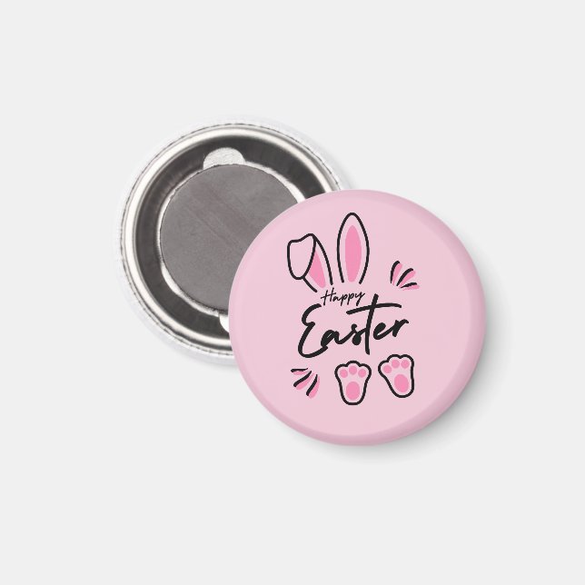 Happy Easter (Pink) Magnet (Front/Back)