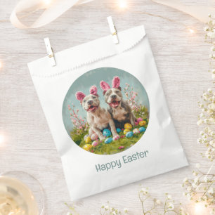 Happy Easter Pit Bull Dogs Favour Bags