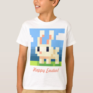 Happy Easter Pixel art bunny shirt