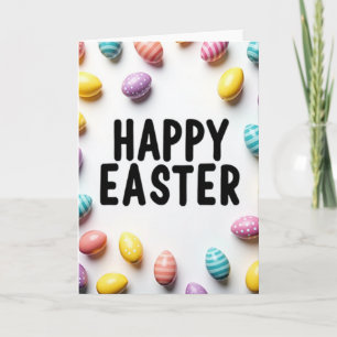 Happy Easter Polka Dot Egg Card