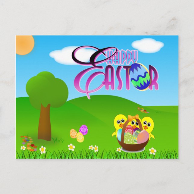 Happy Easter Postcard (Front)