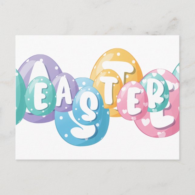 Happy  Easter Postcard (Front)