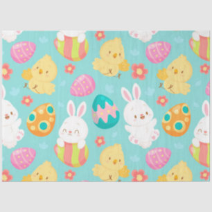 Happy Easter Rabbit And Chicken Tissue Paper