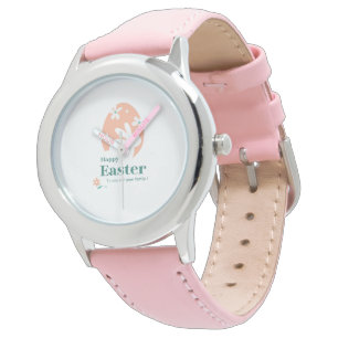 Happy Easter – Rabbit & Egg Floral Design Watch