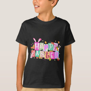 Happy easter rabbit egg for kids boy girl womenHap T-Shirt