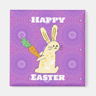 Happy Easter Rabbit Magnet