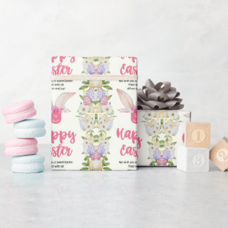 Happy Easter Rabbit Wrapping Paper