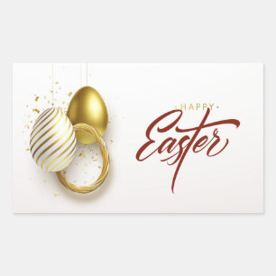 Happy Easter  Rectangular Sticker