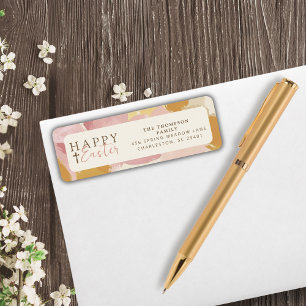 Happy Easter Religious Modern Pink Floral