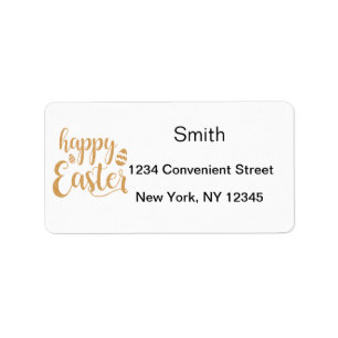 Happy Easter Return Address Label