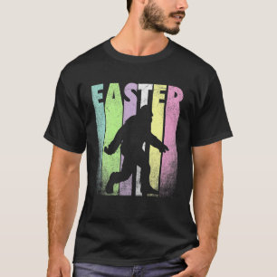 Happy Easter Sasquatch Bigfoot Vintage Retro T-Shirt