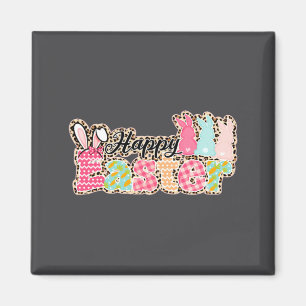 Happy Easter Sayings Egg Bunny Magnet
