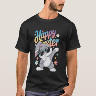 Happy Easter Sayings Egg Bunny T-Shirt