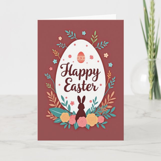 Happy Easter Season Greetings Card (Front)