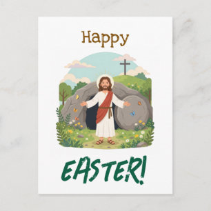 Happy Easter Season Well Wishes Good Friday Postcard