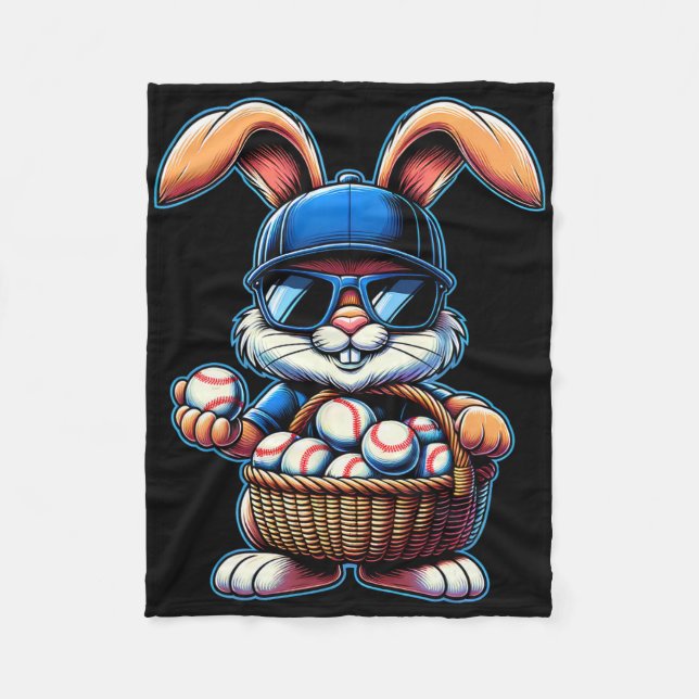 Happy Easter Sell Boys Easter Bunny Funny Easter S Fleece Blanket (Front)