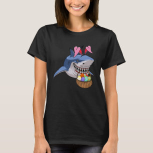Happy Easter Shark Bunny with Easter Basket Boys G T-Shirt