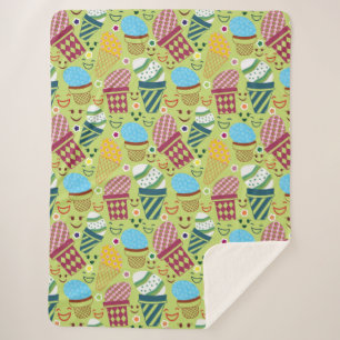 Happy Easter Sherpa Blanket