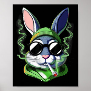 Happy Easter Shirt Easter Bunny Poster