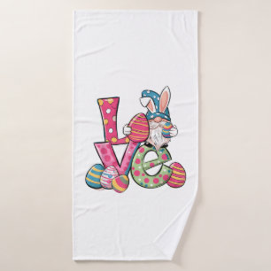 Happy Easter Shirt Gnome Easter Day Love Men Women Bath Towel