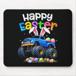 Happy Easter Shirts Boy Kids Bunny Monster Truck Mouse Mat