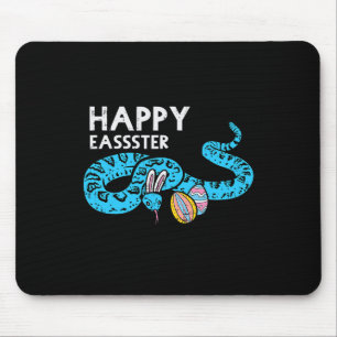 Happy Easter Snake Bunny Funny Egg Hunt Animal Men Mouse Mat