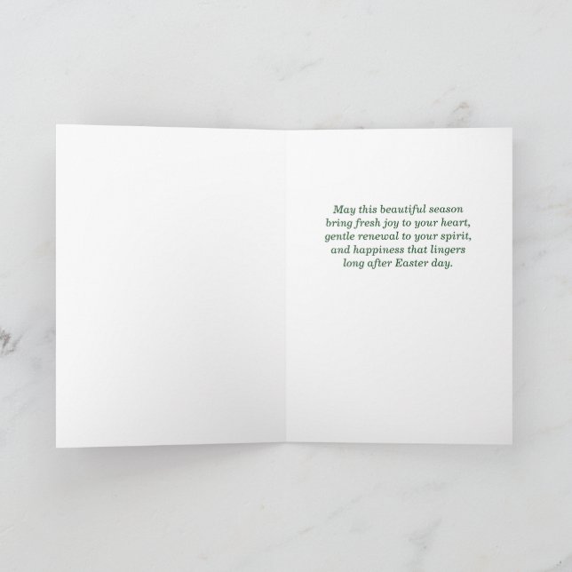 Happy Easter Someone Special Bunny Floral Spring Card (Inside)