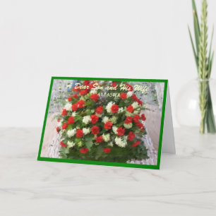 Happy Easter Son And Daughter-in-Law Card Flowers