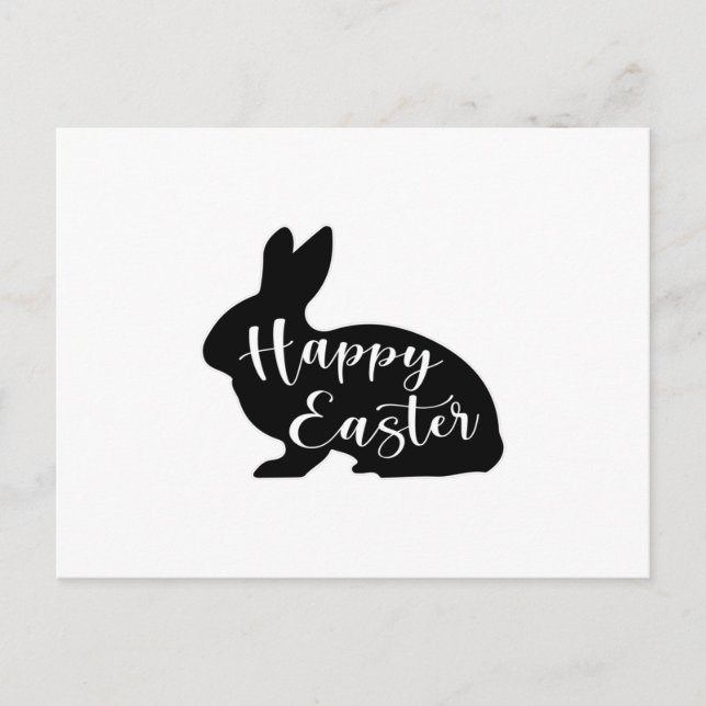 Happy Easter Spring Bunny Easter Funny Gift Idea Postcard (Front)