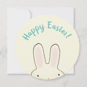 Happy Easter Spring  bunny two sided funny Card
