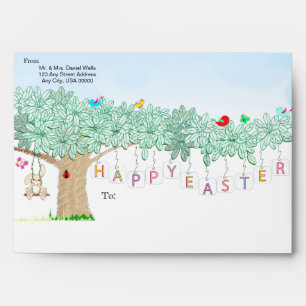 Happy Easter Spring Celebration Garden Party Envelope